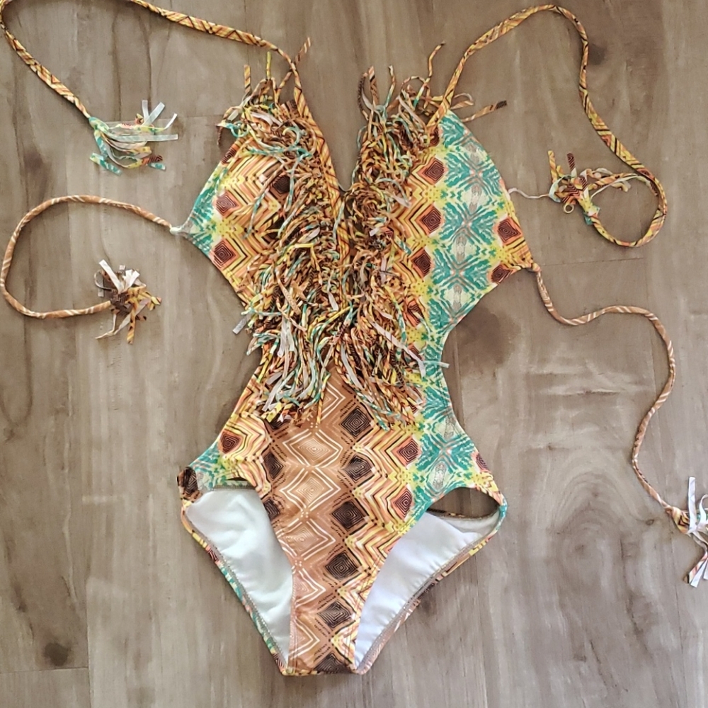 RVCA one piece bathing suit